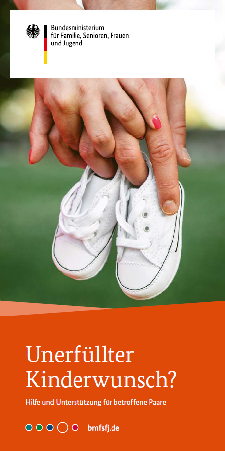 Flyer Ungewollt kinderlos? Untersttzung und Begleitung fr betroffene  Paare" - Informationsportal Kinderwunsch