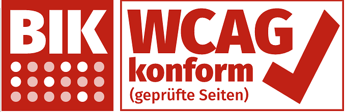 BIK - WCAG-konform (geprüfte Seiten), zum Prüfbericht