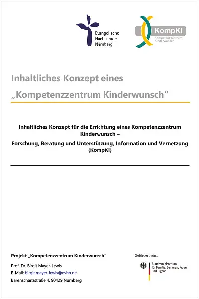 Inhaltliches Konzept eines „Kompetenzzentrum Kinderwunsch“
